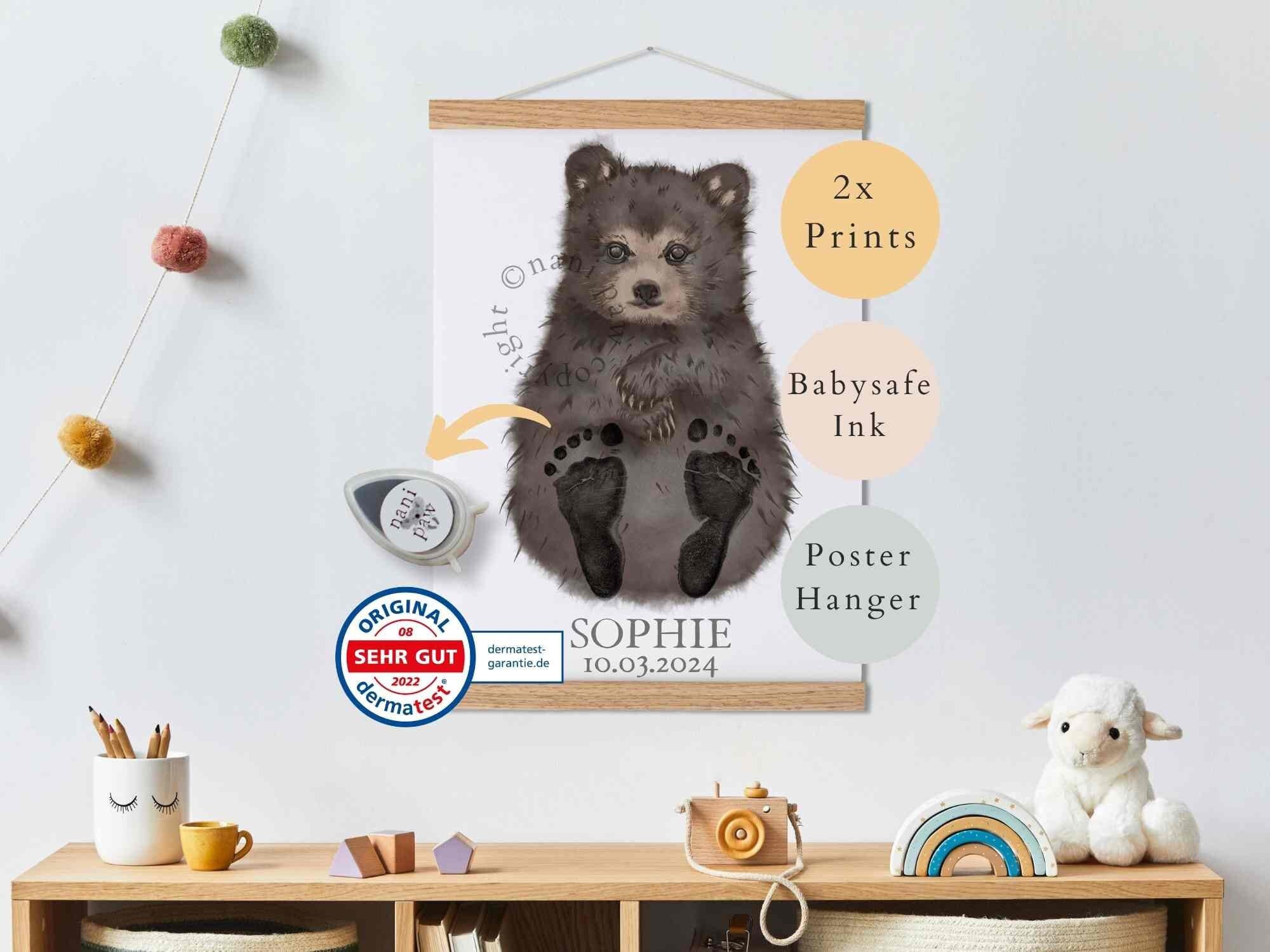 Huella de oso pardo - Etsy México, image size:2000x1500