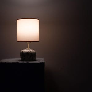 Ceramic Lamp | Ceramic Table Lamp | Scandinavian Lamp | Natural Lighting Decor