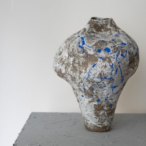 Raw Clay Vase | Unique Ceramic Vase |