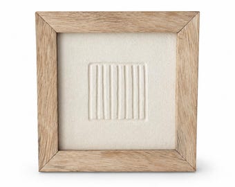 Minimale Keramik Wandkunst, Handgefertigtes Steingut Wanddekor, Strukturierte Neutrale Wandkunst, Wabi Sabi Wohndekor, Kleines skulpturales Wandstück