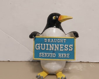Vintage style heavy cast iron guinness countertop advertising display figure/guinness bar/Guinness for sale/guinness moneybox