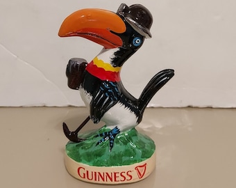 Vintage Cast Iron Guinness Toucan Miner Advertising Display