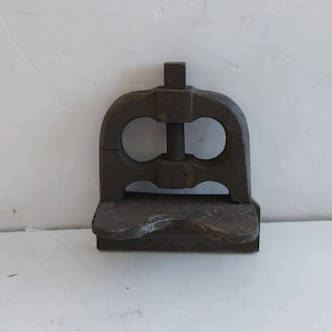 Antique wooden clamp mold/industrial salvage decor