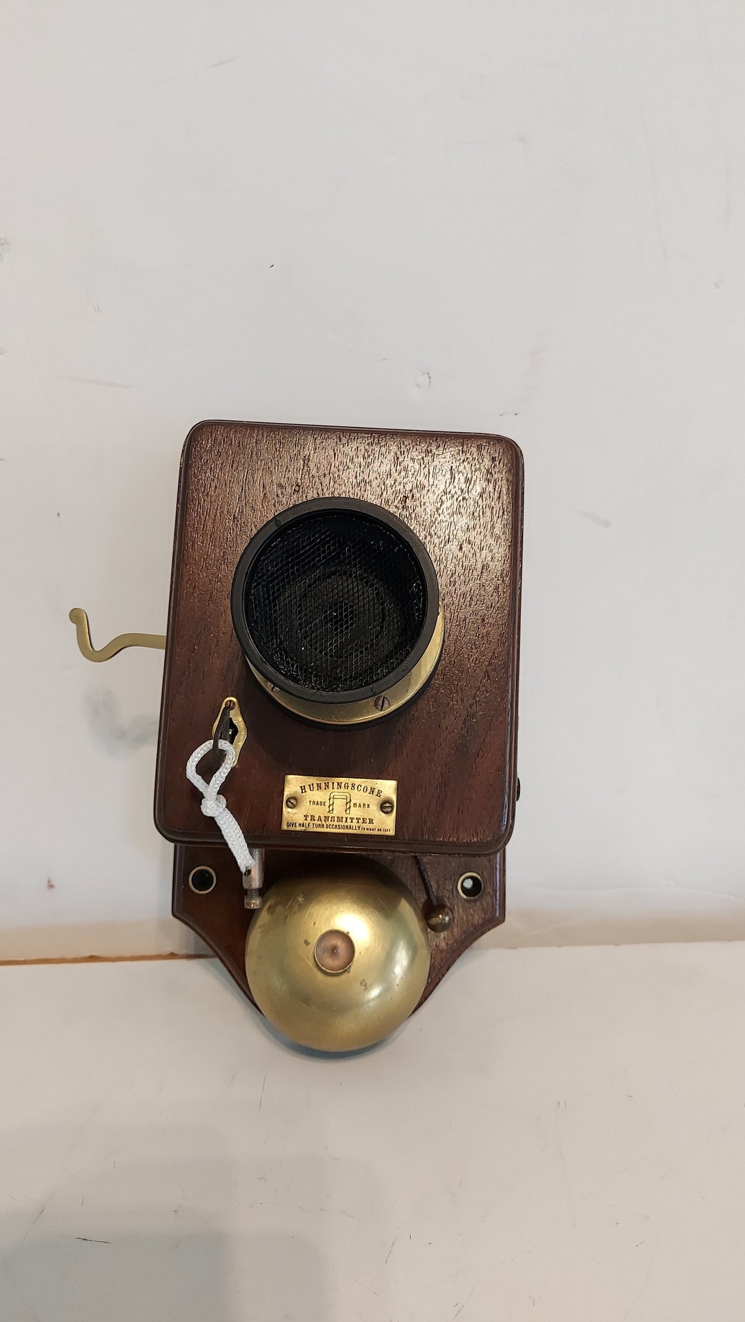 Original Antique Hunningscone Phone Transmitter Circa 1920/old Original
