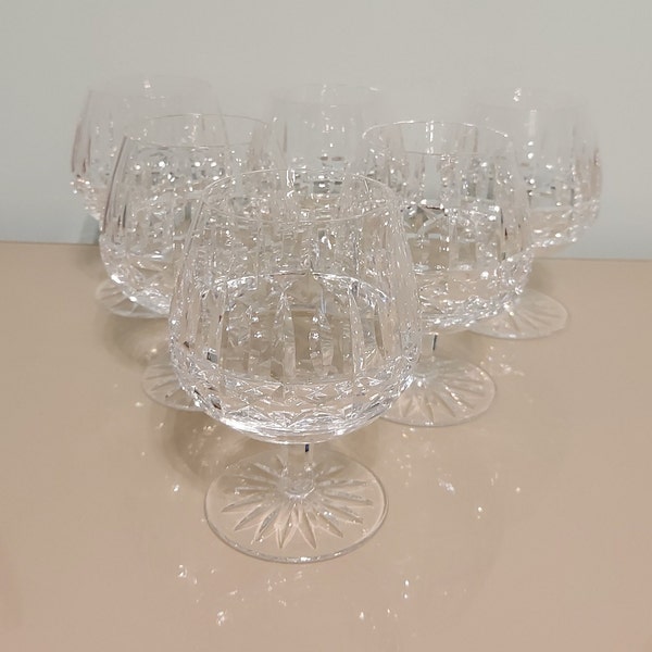 Set of 6 Waterford crystal brandy glasses/irish crystal glasses