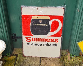 Extra Large Guinness beer sign Irish language/guinness bar sign/Irish pub/slainte sign/