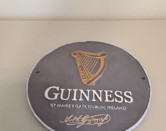 Cast Iron Guinness St James Gate Wall Sign (24.5 cms)