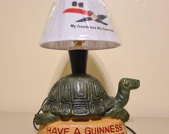 Guinness Tortoise Table Lamp - Resin Novelty Light