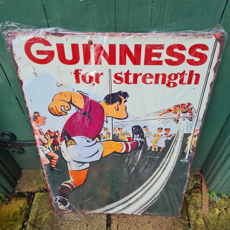 Extra Large Guinness for strength Gaelic wall sign/guinness sign/guinness plaque/Irish bar image 2