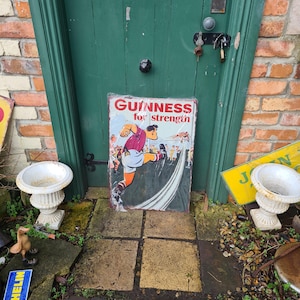 Extra Large Guinness for strength Gaelic wall sign/guinness sign/guinness plaque/Irish bar image 3