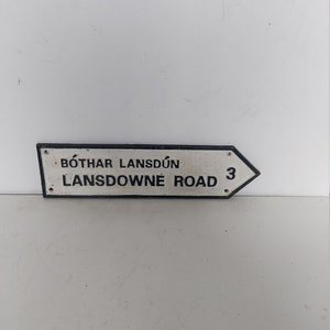 Vintage style Lansdowne Road vintage style sign/ireland Rugby stadium/ireland soccer stadium