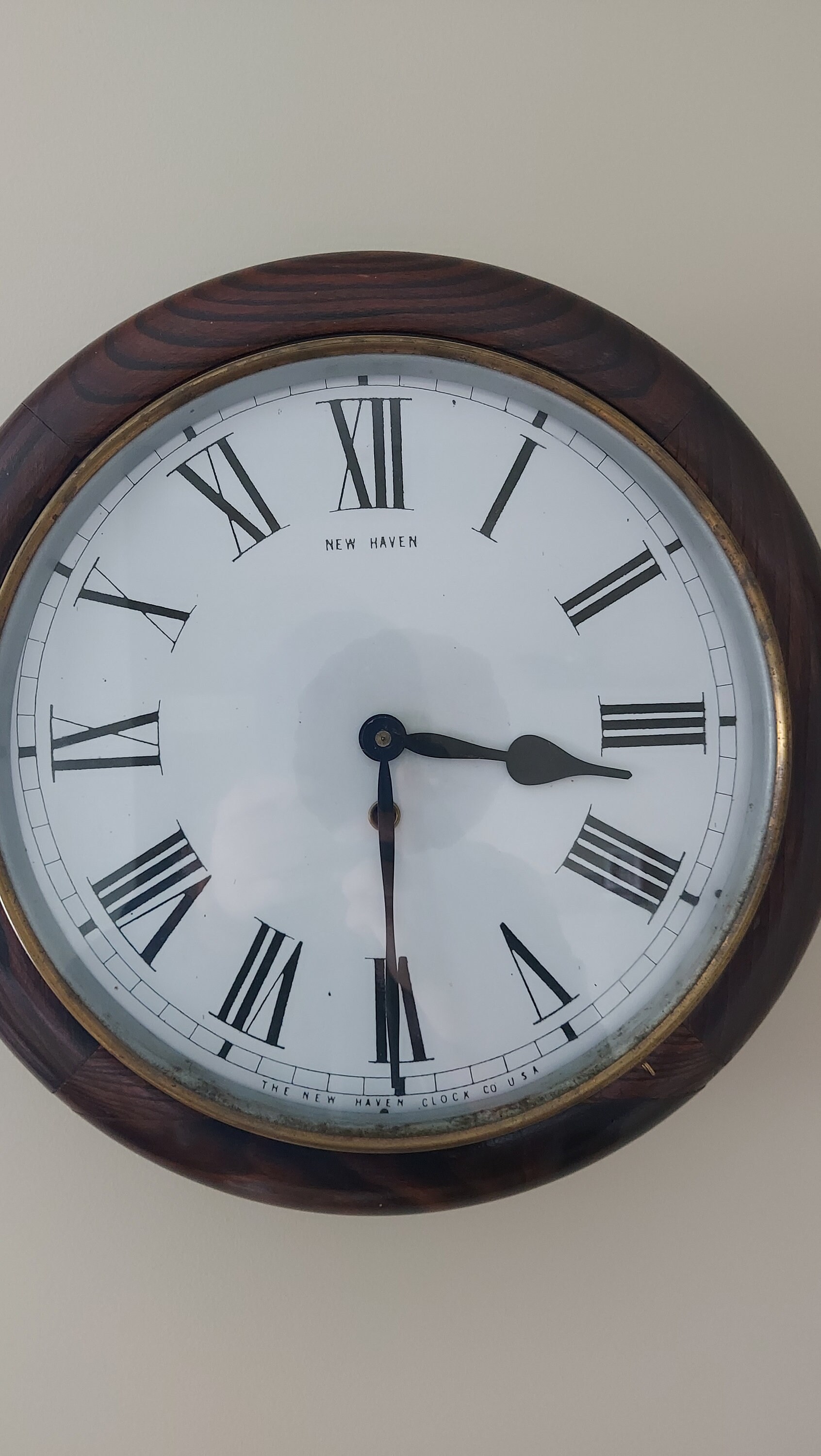 Vintage Station Wall Clock/vintage School Wall Clock/new Haven Etsy