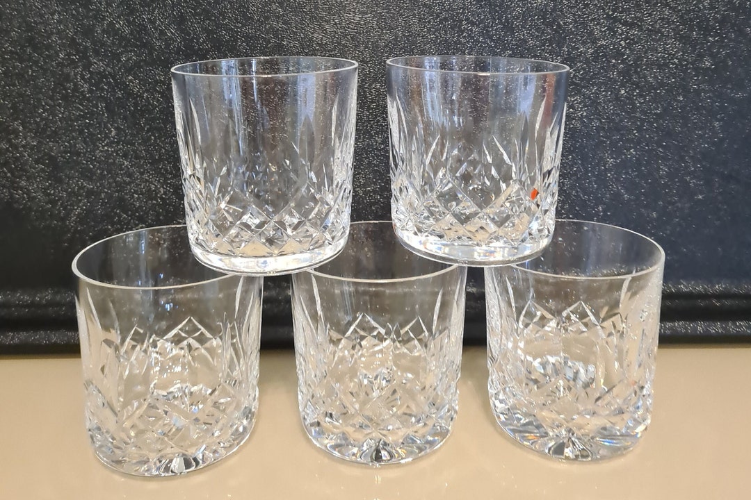 Waterford Crystal Whiskey Glasses Lismore Old Fashioned Etsy