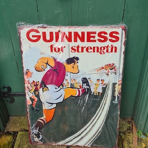 Extra Large Guinness for strength Gaelic wall sign/guinness sign/guinness plaque/Irish bar