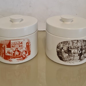 Pair of vintage carltonware Guinness Stilton cheese pots/guinness collectable/guinness giftcheese pots