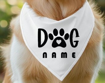 Custom Dog Bandana: Personalized Waterproof Pet Scarf