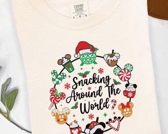 Disney Christmas Snacks Shirt, World Traveler Tee