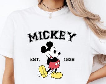 Retro Mickey Mouse Comfort Colors Shirt: Disney Est. 1928 Tee