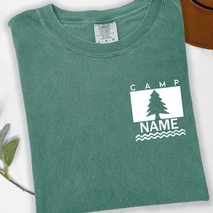 Custom Pocket Camping Shirt Customized Camp Walden Shirt Parent Trap Tshirts Bachelorette Camp Party Tshirt Custom Camp Comfort Colors Shirt