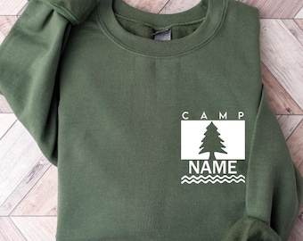 Custom Camp Pocket Sweatshirt: Parent Trap  Custom Family Camping Hoodie