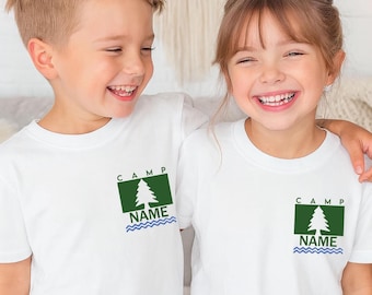 Camiseta infantil personalizada para campamento: Camisetas personalizadas para viajes escolares de campamento Sudadera infantil para campamento