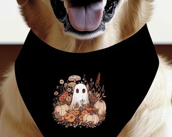 Halloween Dog Bandana: Cute Ghost Dog Bandana Spooky Season Bandana