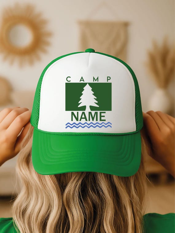Custom Camping Hat: Personalized Bachelorette Party Favor, Summer Camper Gift