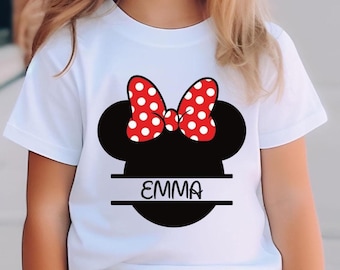 Custom Mickey or Minnie Mouse Shirt, Personalized Disney Tee, Birthday Gift