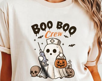Boo Boo Crew Halloween Nurse Shirt: Spooky Season Nurse Comfort Colors Tshirt