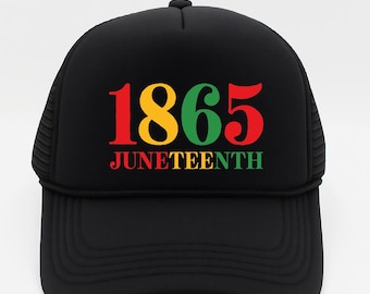Sombrero Juneteenth de 1865, Sombrero de la Cultura Negra, Regalo de Sombrero Juneteenth, Sombrero de la Independencia Negra, Sombrero de la Historia Negra, Sombrero de la Libertad, Sombrero Afroamericano