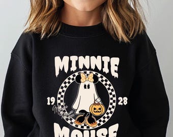 Minnie Mouse Ghost Halloween Shirt, Disney Family Matching Tee