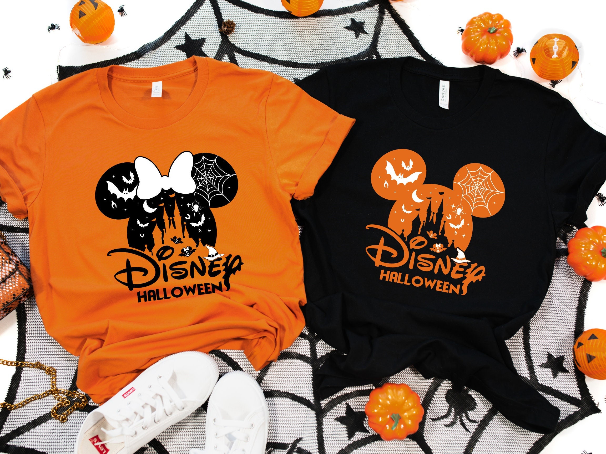 Disney Halloween Mickey And Minnie Shirts