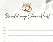 organizzazione matrimonio | checklist | planning digitale | regalo per gli sposi | download istantaneo | lista cose da fare per matrimonio