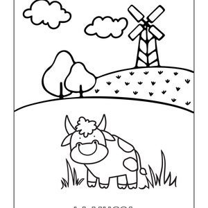 Coloring pages for children | animal farm | Printable Coloring Sheets | instant download | coloring illustrations
