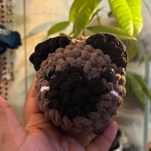 Handmade Crochet Pug Plushie – Chubby & Lovable Dog Buddy