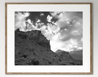 New Mexico Black and White Photo Print, Photography, Home Decor, Wall Decor
