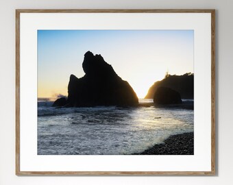 Pacific Northwest Beach Photo Print, Color, Photography, Home Decor, Wall Art