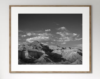 New Mexico Southwestern Landscape Photo Print, Black and White Photo Print, Photography, Home Decor, Wall Art