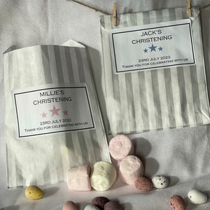 パーソナライズされた洗礼の記念品 スイートバッグ 洗礼の記念品 命名式の記念品