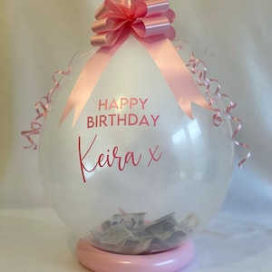 Anniversaire ballon d&#39;argent à éclater Ballon d&#39;anniversaire personnalisé POP ME kit DIY Kit ballon d&#39;argent pour cadeau Kit de ballon d&#39;anniversaire