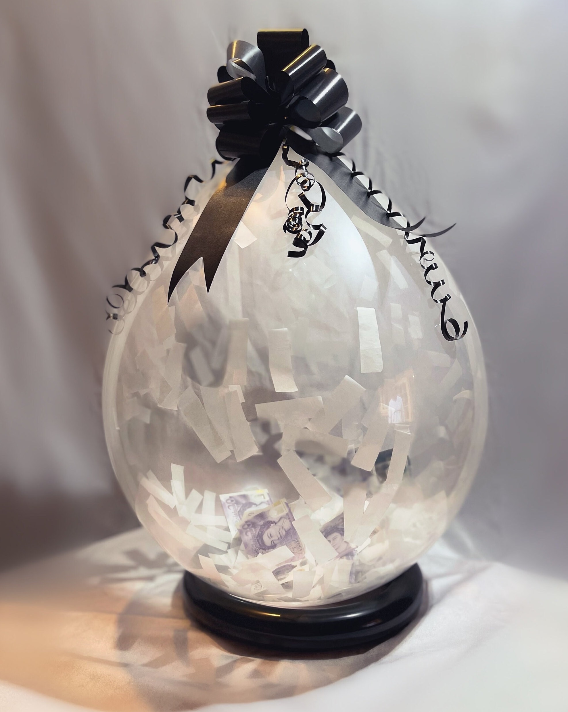Christmas Money Pop Me Balloon Gift. Free Personalisation