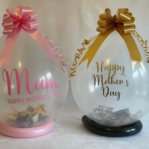 Mother's Day Money Popping Balloon  Personalised Mother's Day Balloon POP ME DIY Kit Money Balloon Gifting Balloon Kit