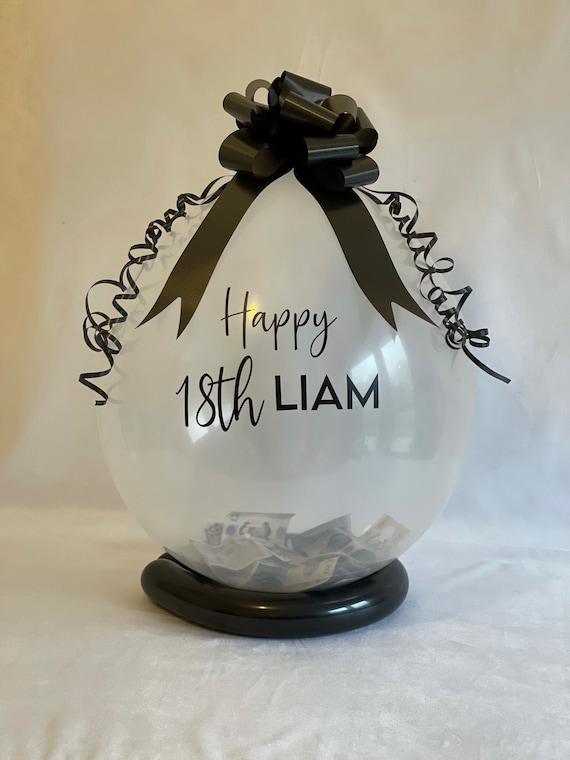 Birthday Money Popping Balloon  Personalised Birthday Balloon POP ME DIY Kit Money Balloon Gifting Balloon Kit