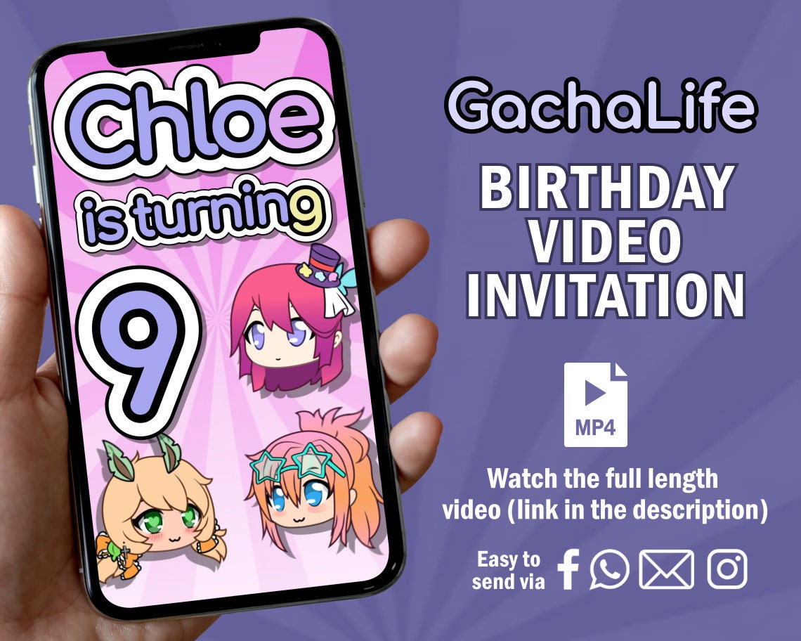 Gacha Girl Gacha Life Art Glitter Sticker -  Portugal