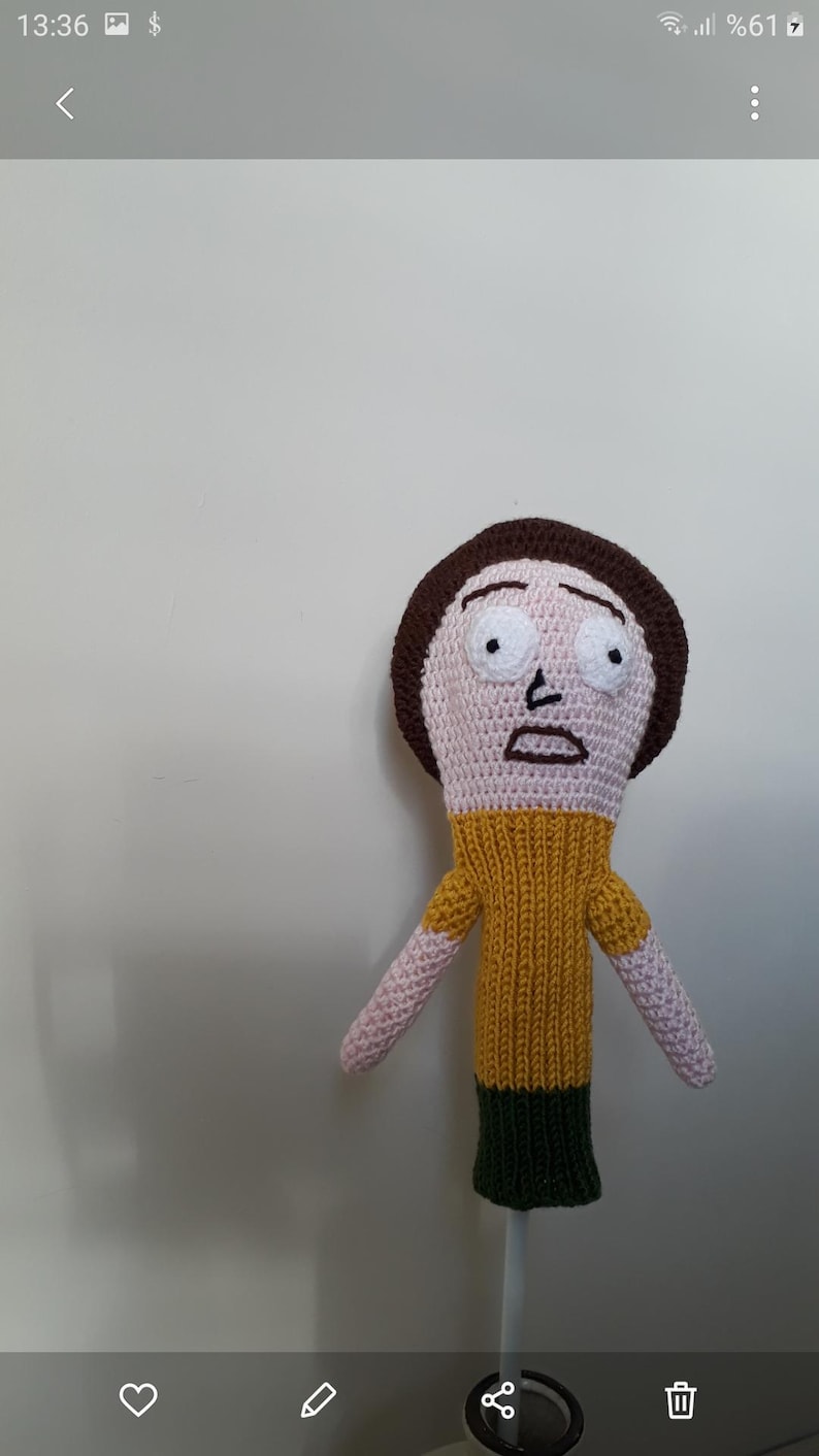 Handgehäkeltes Mr. Meeseeks Golf Club Cover: Rick und Morty Fan Geschenk Morty