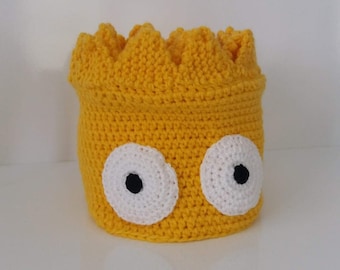 Crochet inspired by Bart Simpsons hat-choose character-halloween costume-Newborn Beanie-Crocheted Cap,for twins