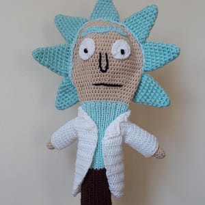 Handgehäkeltes Mr. Meeseeks Golf Club Cover: Rick und Morty Fan Geschenk Rick Sanchez