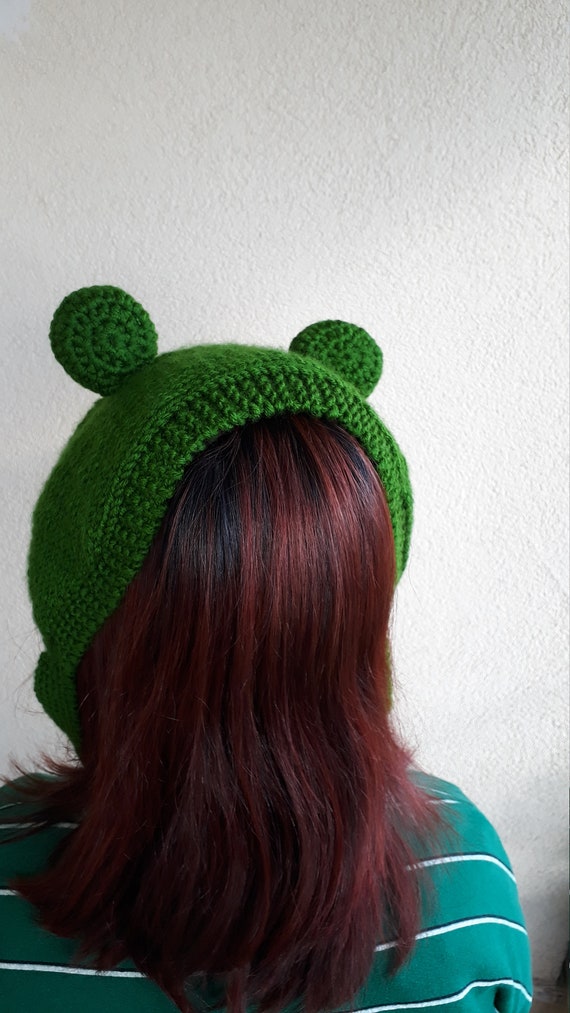 帽子 Two Frogs Knit Frog Beanie - Horned Frog Knit Frog Beanie - Wood frog – Two Frogs