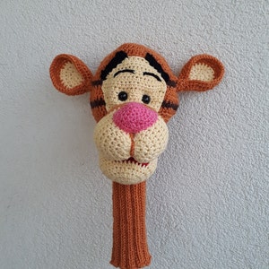 Handgehäkelte Tigger Golf Club Cover: Winnie the Pooh Fan Geschenk