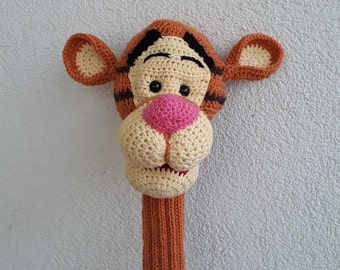 tigger golf club cover,hand crocheted golf club